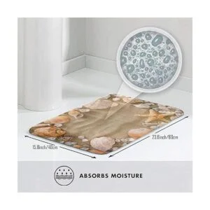 Alfombra de baño de terciopelo absorbente antideslizante_4