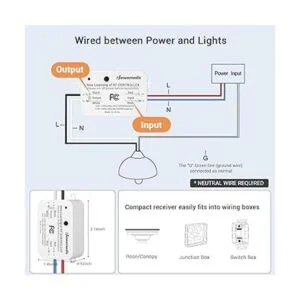 DEWENWILS Kit de interruptor de luz inalámbrico y_3