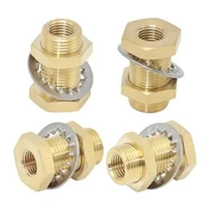 CheeMuii 4 piezas de mamparo de latón de montaje de_1