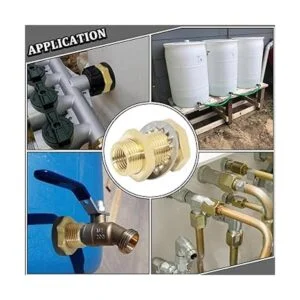 CheeMuii 4 piezas de mamparo de latón de montaje de_7