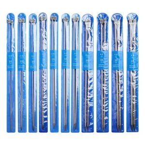 KOKNIT Juego de 11 pares de agujas de tejer de acero_7