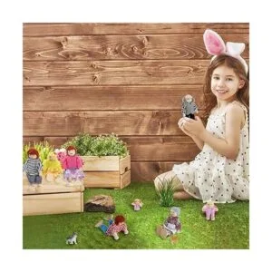 Juego de 10 piezas de madera para casa de muñecas juego_7