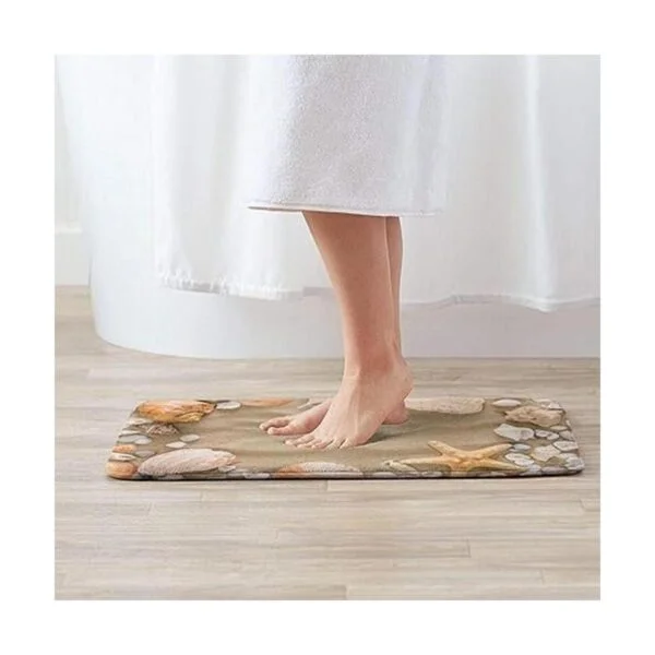 Alfombra de baño de terciopelo absorbente antideslizante_3