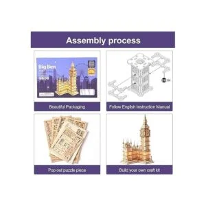 ROBOTIME Rompecabezas 3D para adultos kits de_6