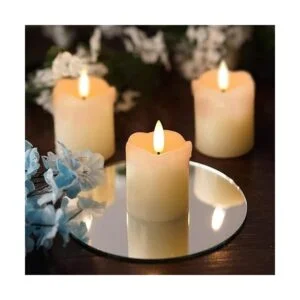 Homemory Velas votivas sin llama con temporizador de_4