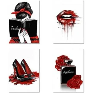 Facioro Arte de pared en lienzo para mujer decoración de_1