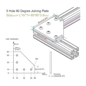8 juegos de perfiles de aluminio de extrusión 2020 de_3