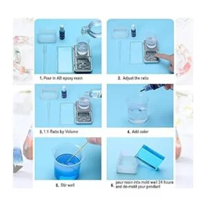 Resina epoxi 16 onzas. Resina artística kit de resina_6