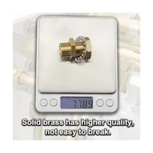 CheeMuii 4 piezas de mamparo de latón de montaje de_5