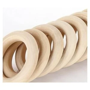 ZIQI 100 anillos de madera para manualidades anillos de_3