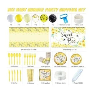 Juego de 190 piezas de suministros para fiesta de abejas_2
