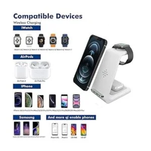 Cargador inalámbrico soporte de carga Qi rápido_2