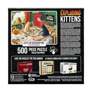 Exploding Kittens Rompecabezas de 500 piezas Gatos en_2