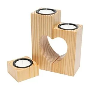 TBFM Juego de 3 portavelas decorativos hechos a mano_1