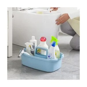 Cesta grande de almacenamiento de plástico portátil para_4