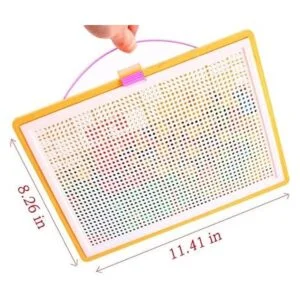 HenMerry Creativo hongo uñas mosaico Pegboard niños_4