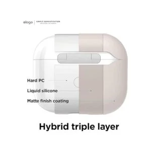 elago Funda híbrida líquida compatible con AirPods 3_3