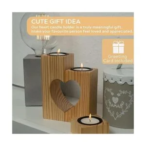 TBFM Juego de 3 portavelas decorativos hechos a mano_5