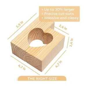 TBFM Juego de 3 portavelas decorativos hechos a mano_4