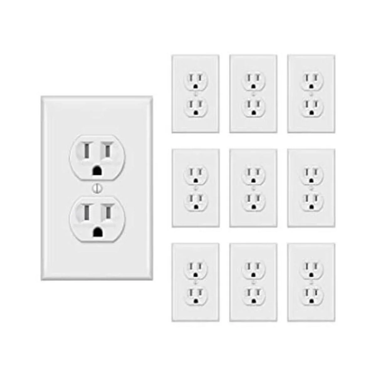 TAKETEK Toma de corriente dúplex con placa de pared toma_1