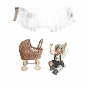 Banner para el primer cumpleaños del bebé estilo dorado_1