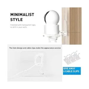 OAPRIRE Juego de 3 estantes flotantes de pared acrílicos_5