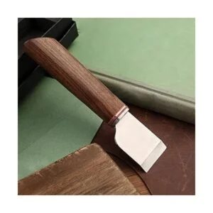 Cuchillo de corte de cuero con mango de madera cuchillo_6