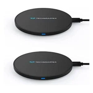 Paquete de 2 almohadillas de carga inalámbrica Techsmarter_1