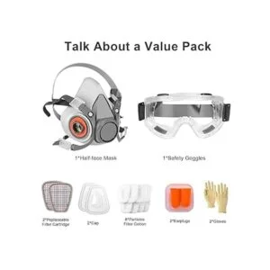 Juego de fundas faciales reutilizables para pintura gas_7