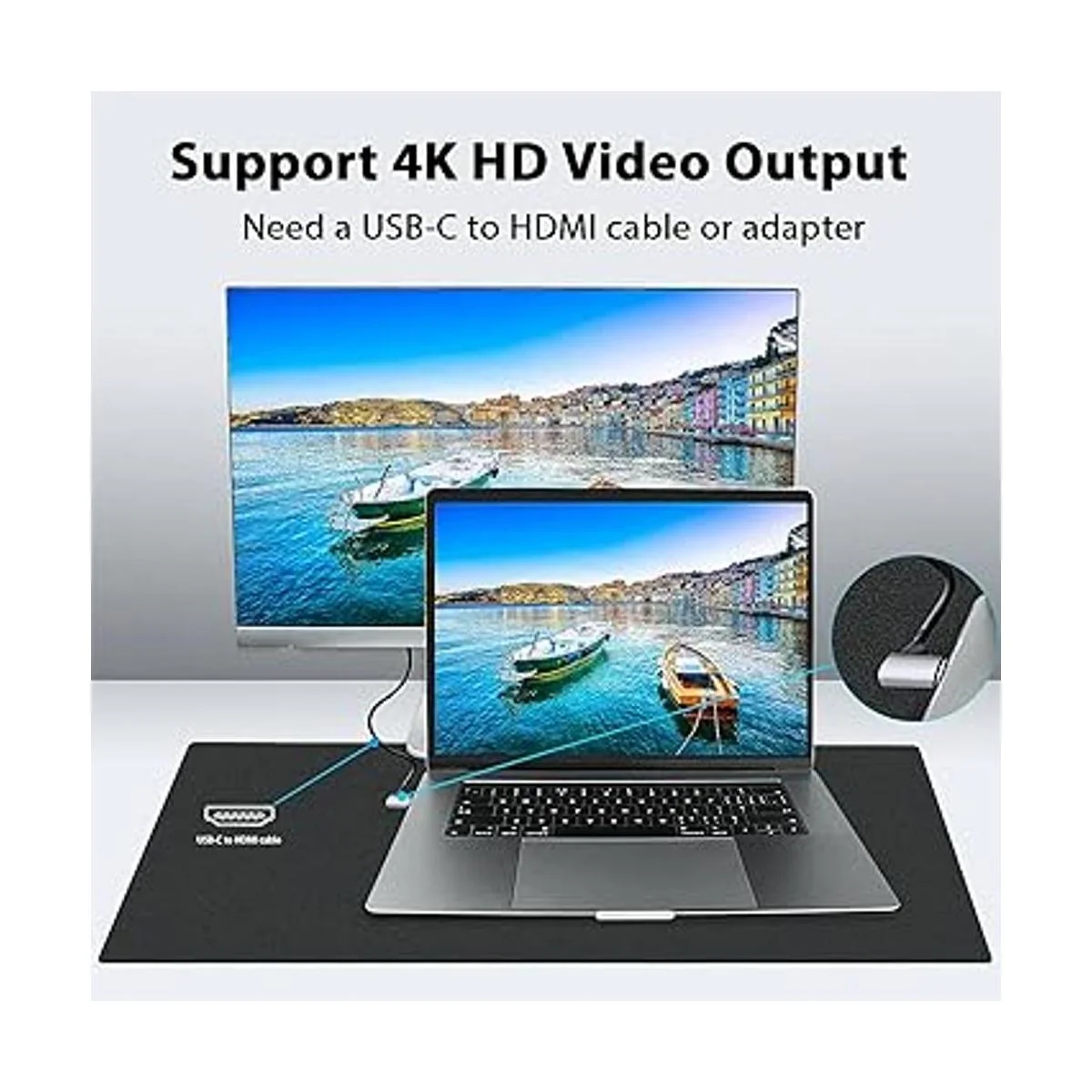 Adaptador magnético USB C 2 unidades Conector tipo C de_6