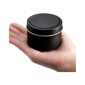 ZEAYEA 24 latas de vela 4 oz de metal redondo con tapas_4