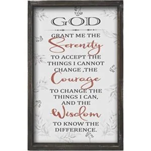 Buecasa Farmhouse God Serenity Letrero de decoración de_1