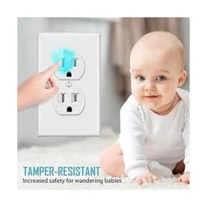 TAKETEK Toma de corriente dúplex con placa de pared toma_4