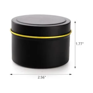 ZEAYEA 24 latas de vela 4 oz de metal redondo con tapas_2