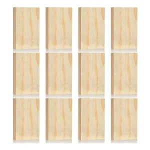 DEAYOU Paquete de 12 tableros de madera MDF sin acabar_3