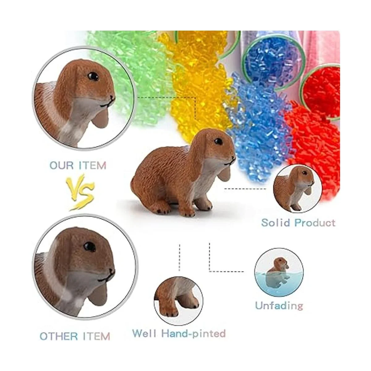 6 figuras de conejo para decoración de pasteles mini_5