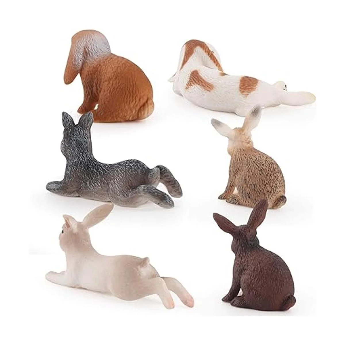 6 figuras de conejo para decoración de pasteles mini_6