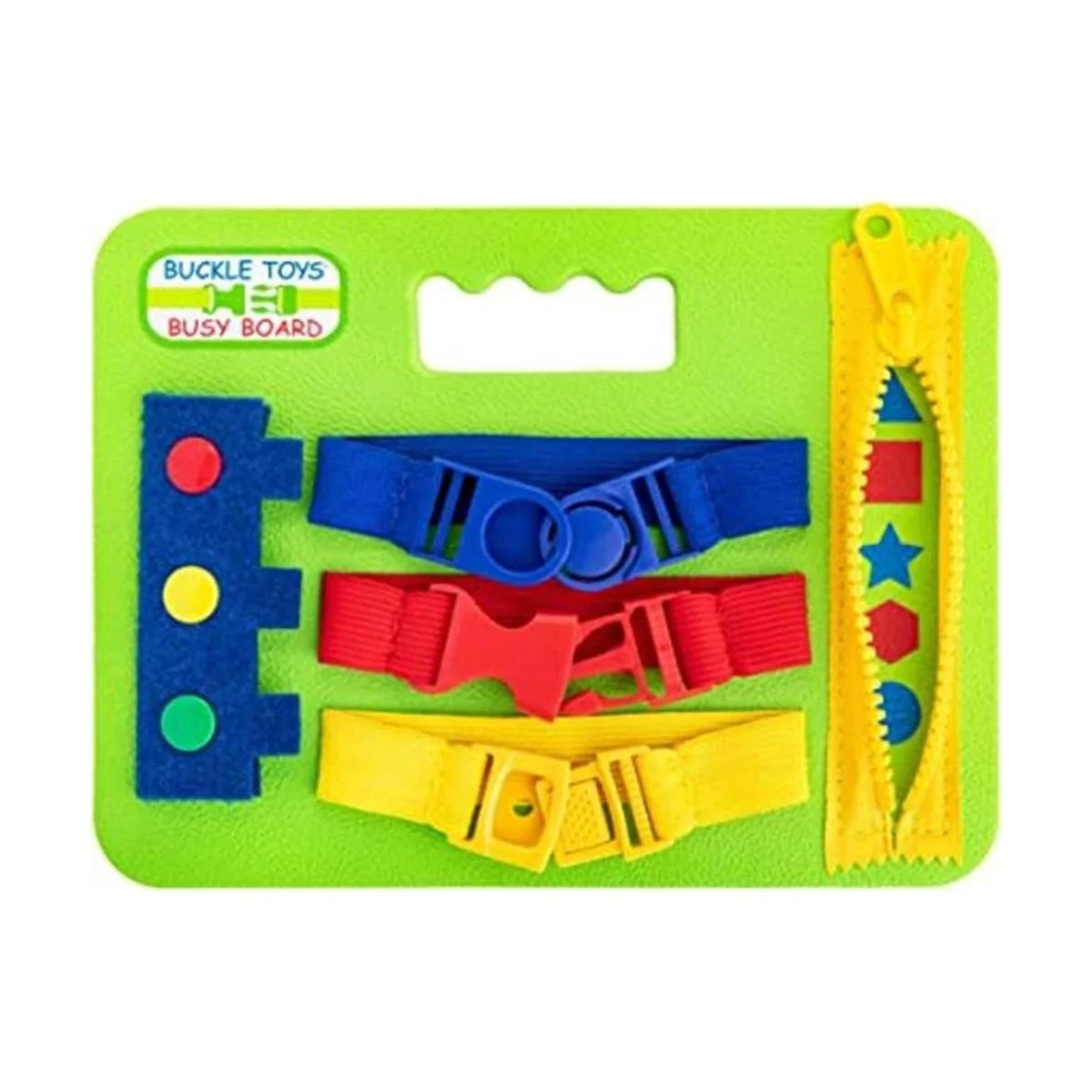 Buckle Toys Mini tablero ocupado juguete de aprendizaje_1