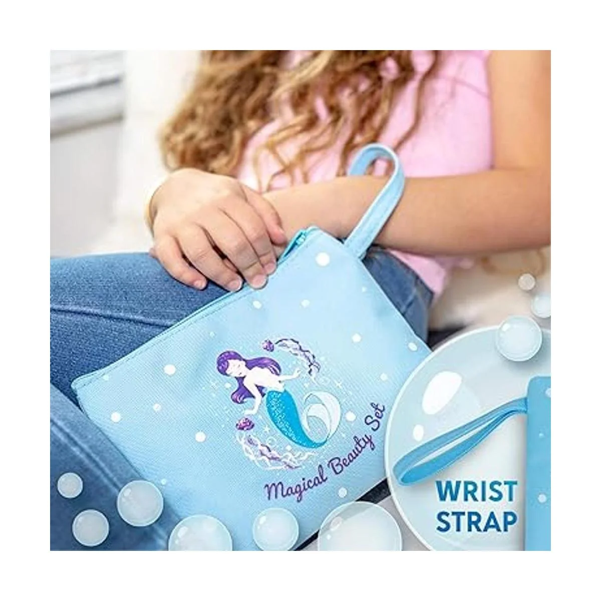 TOYLI Juego de maquillaje lavable de sirena para niños_7