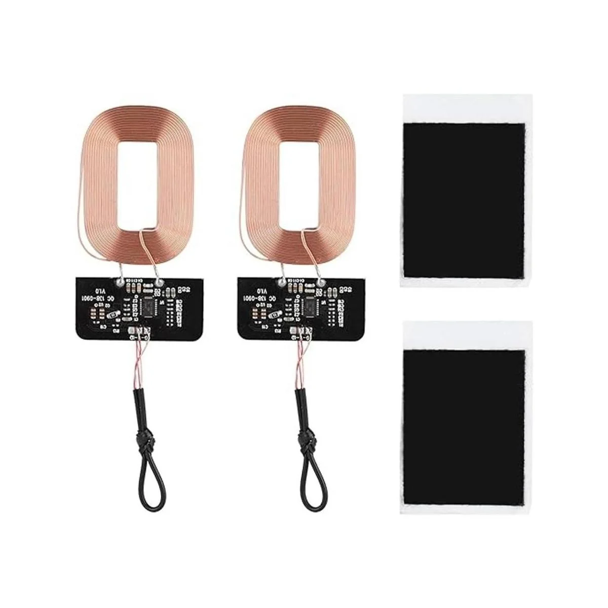 Paquete de 2 receptores de cargador inalámbricos módulo_1