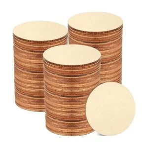 80 piezas de 4 pulgadas sin terminar círculos de madera en_1