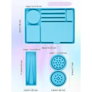 3 unids bandeja rodante molde de silicona Lanstics_2