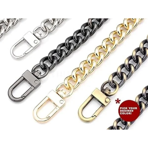 CRAFTMEMORE Correa de cadena para bolso asa de cadena de_3