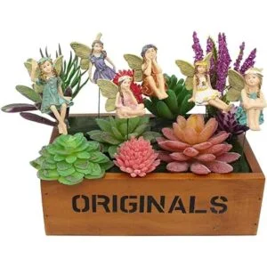 FANWNKI Fairy Garden Juego de 6 figuras de hadas de_3