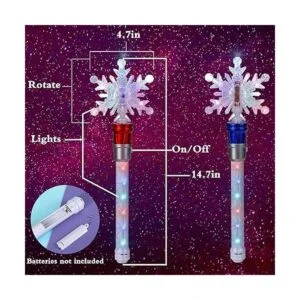 Fleeting Time Varitas de copo de nieve giratorias con_4