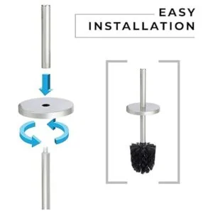 JS Jackson Supplies Elegante cepillo de inodoro y soporte_4