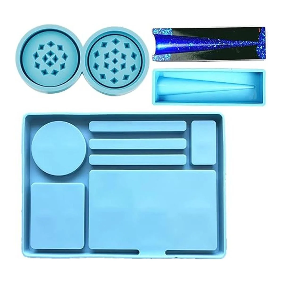 3 unids bandeja rodante molde de silicona Lanstics_1