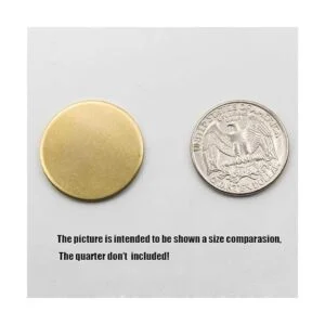 ABBECIAO Etiquetas redondas de latón de calibre 16 discos_4