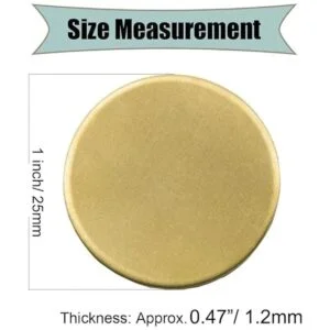 ABBECIAO Etiquetas redondas de latón de calibre 16 discos_3