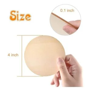 80 piezas de 4 pulgadas sin terminar círculos de madera en_2